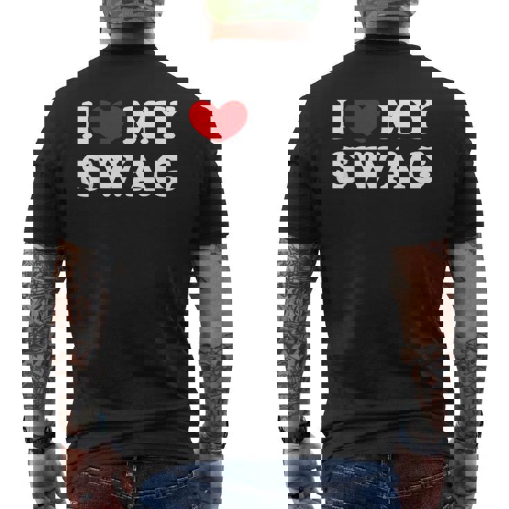 I Love Mywag アイ・ラブ・マイ・スワッグ、アイ・ハート・マイ・スワッグ メンズTシャツ バックプリント