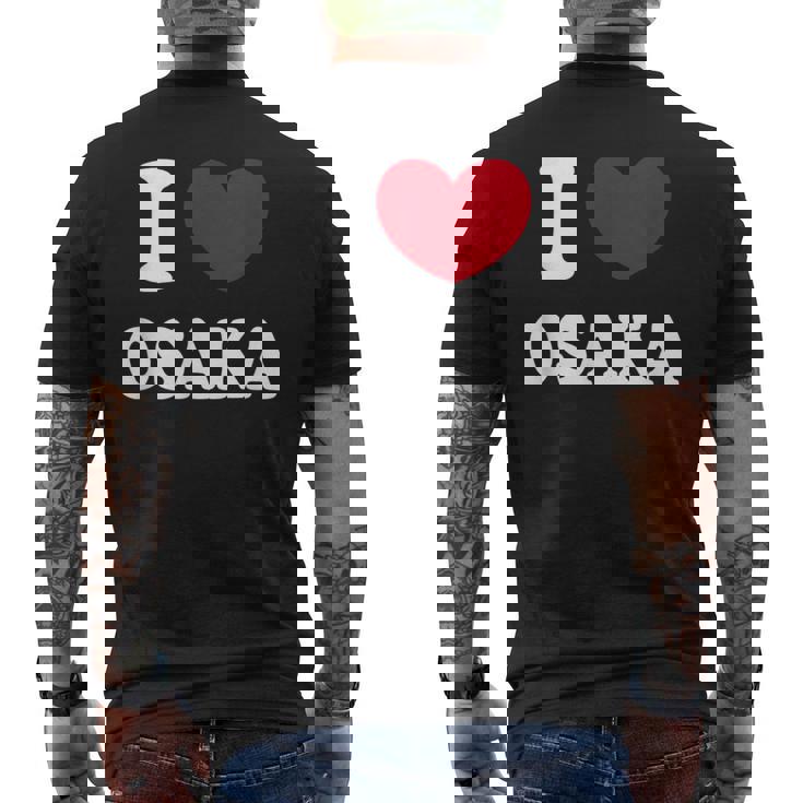 I Love Osaka アイ・ラブ大阪 メンズTシャツ バックプリント