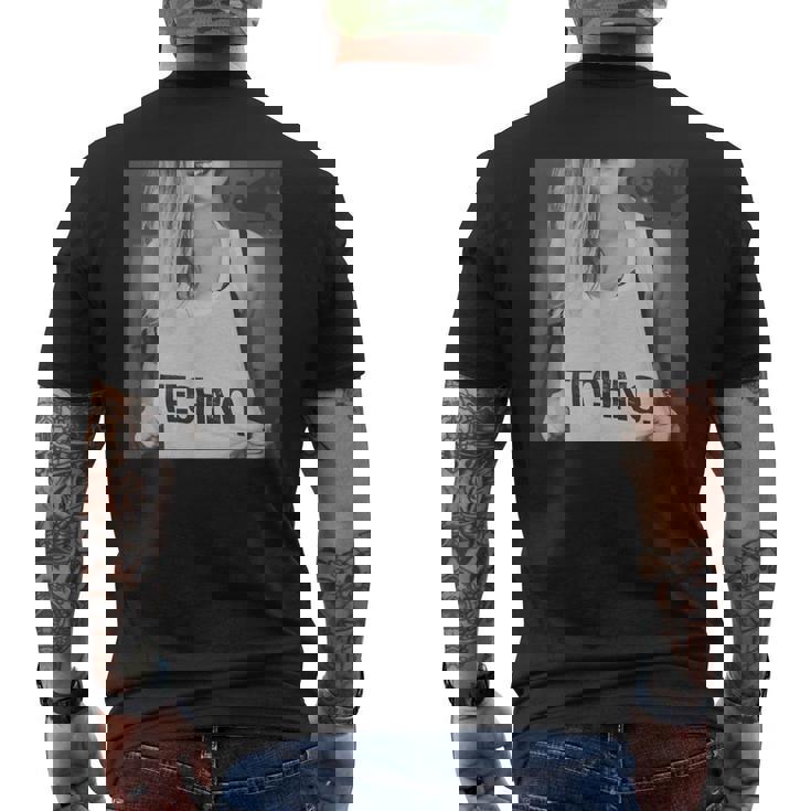 I Love Techno プリント セクシー テクノ レイブ パーティー メンズTシャツ バックプリント