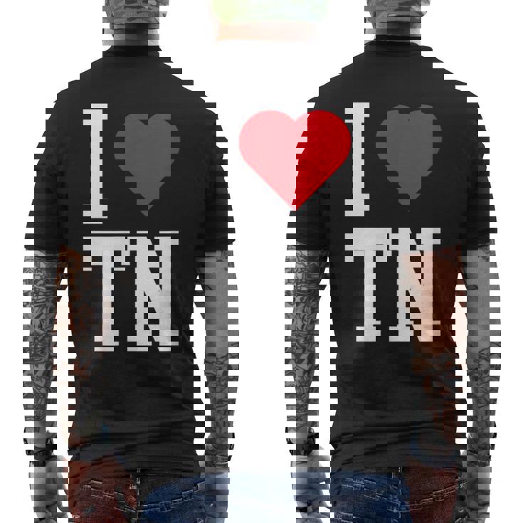 I Love Tennessee Tn Throwback Classic メンズTシャツ バックプリント