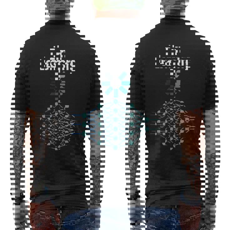 Machine Deep Learning ニューラルネットワークデータサイエンスtシャツ メンズTシャツ バックプリント