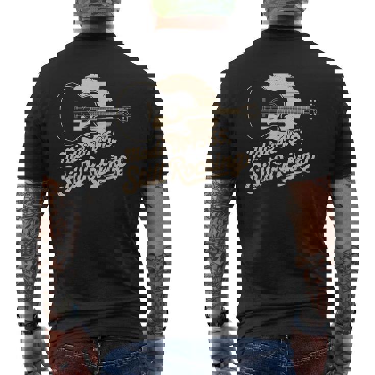 Made In 1965Till Rocking ビンテージ ギター音楽 メンズTシャツ バックプリント