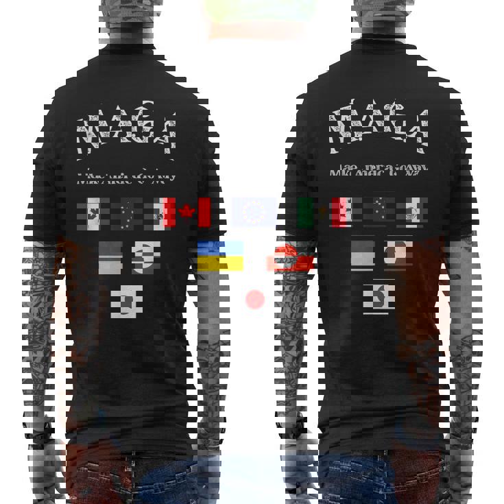 MAGA Make America Go Away メンズTシャツ バックプリント