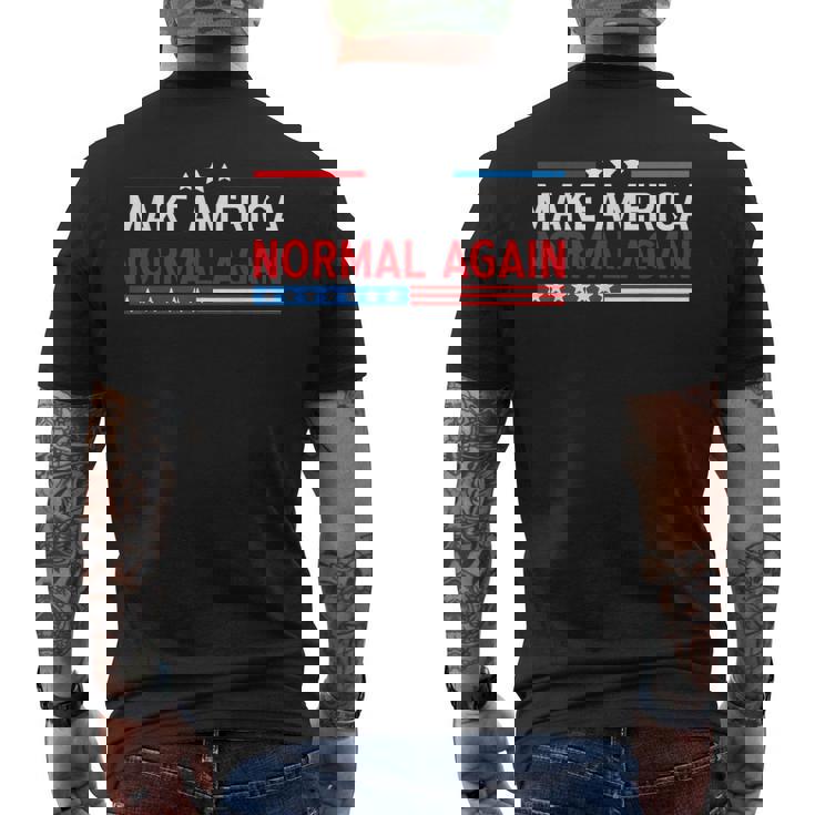 Make America Normal Again 2024 プレジデンシャル メンズTシャツ バックプリント
