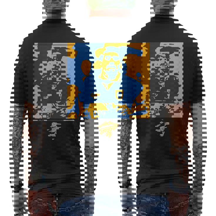 Maradona Boca 1995 ペイント メンズTシャツ バックプリント