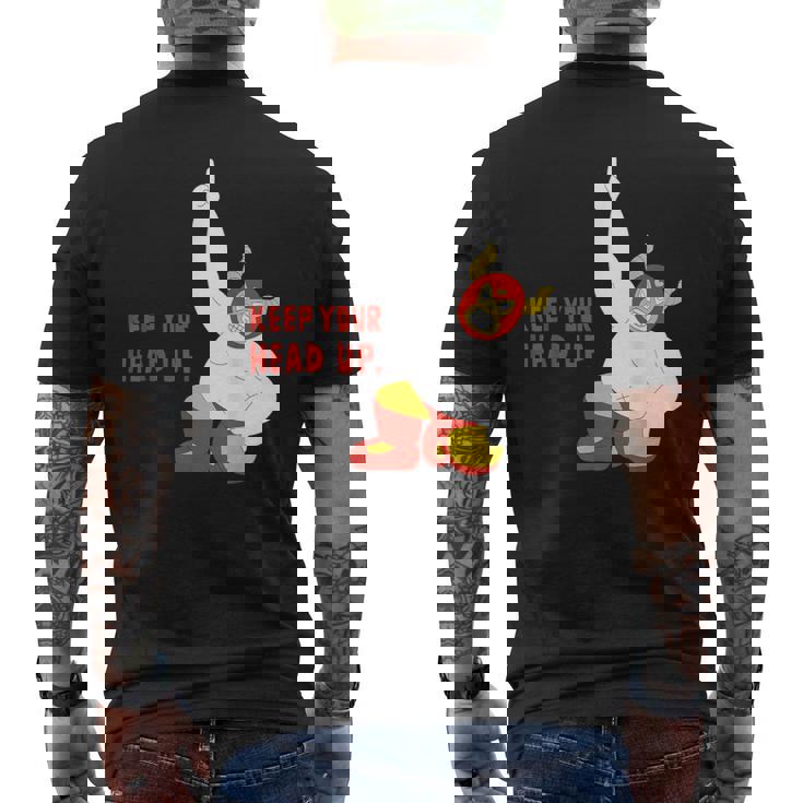 Maskman Istrongest マスクマン Keep Your Head Up レスリング メンズTシャツ バックプリント