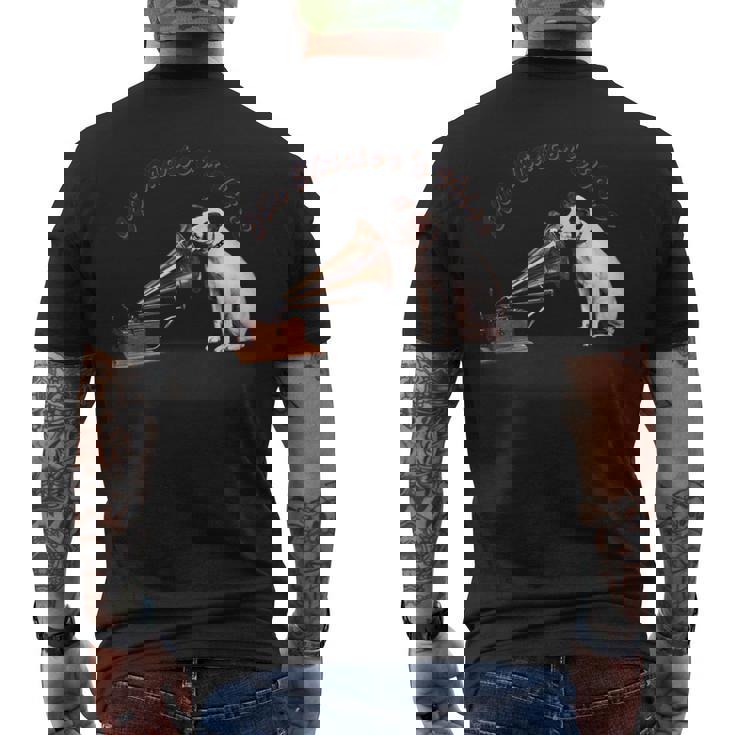 His Master'soice Rca ビクター ニッパー 犬 メンズTシャツ バックプリント