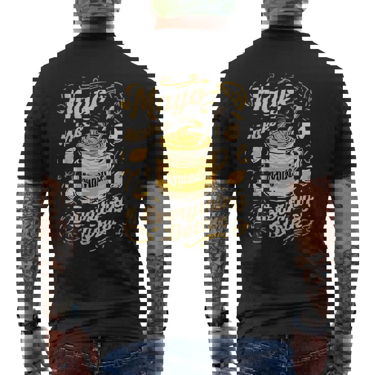 Mayo Makes Everything Better マヨネーズ メンズTシャツ バックプリント