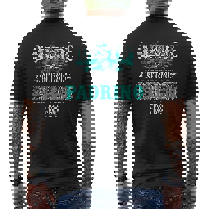 Miglior Padrino Del Mondouper Regalo Festa Del Papà T-shirt da uomo con stampa posteriore