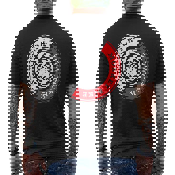 Monkey Bike レッドグラフィック メンズTシャツ バックプリント