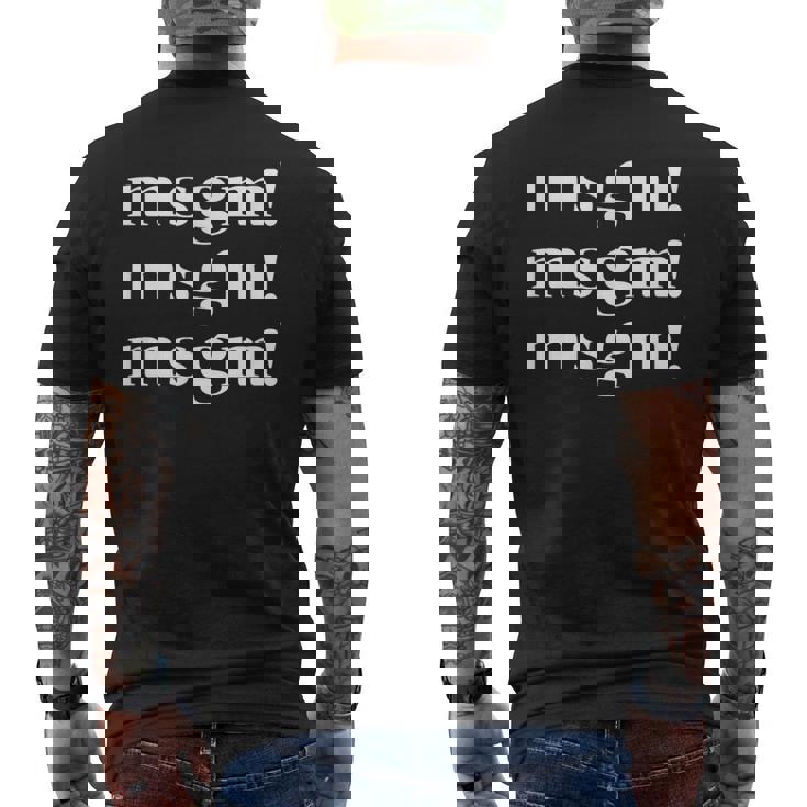 Msgm Message Me 。 メンズTシャツ バックプリント