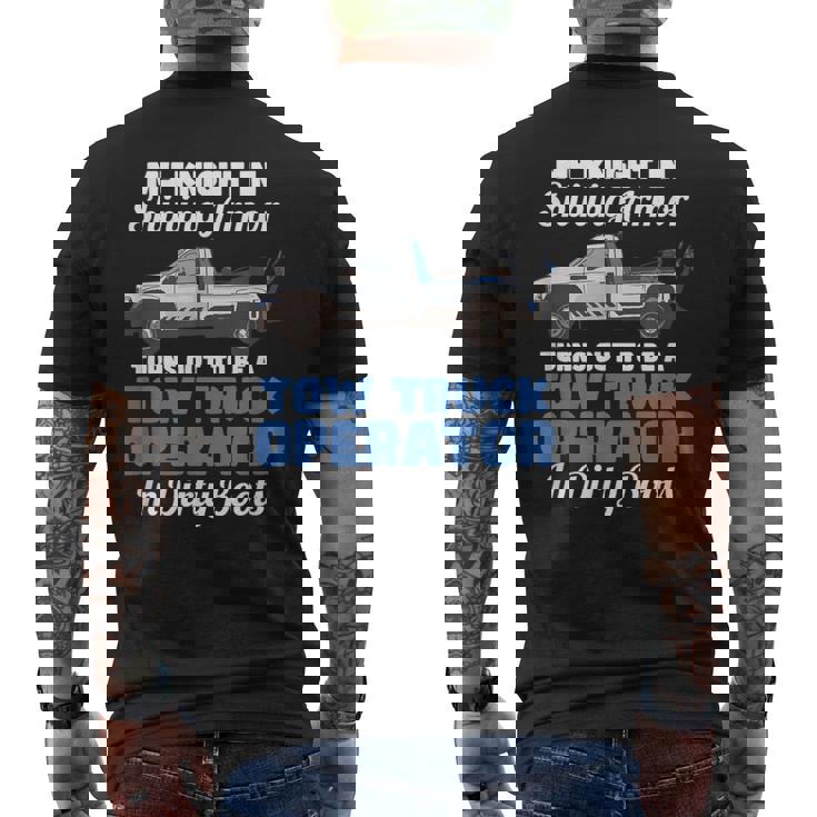 My Knight Inhining Armor 面白い引用句 レッカー車 オペレーター メンズTシャツ バックプリント