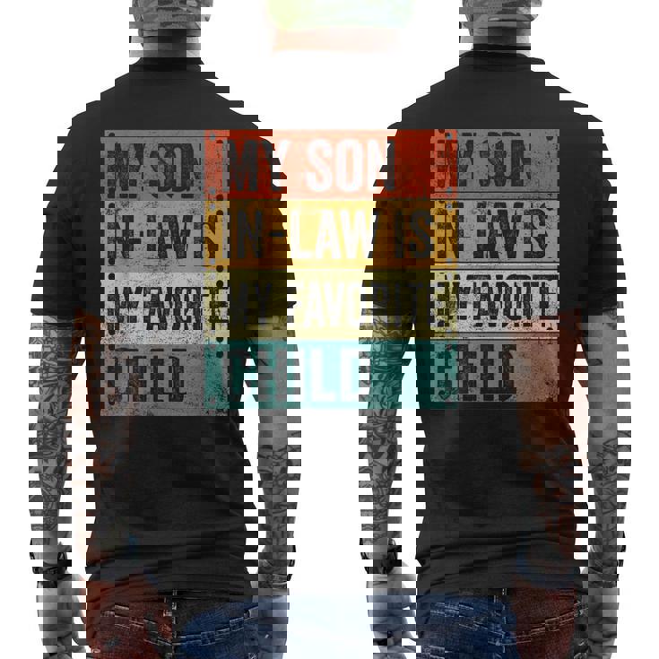 Myon In Law Is My Favorite Child 父の日 メンズTシャツ バックプリント