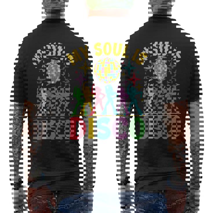 Myoul Is Disco ヴィンテージ 70年代 ダンシング レトロ ダンスミュージック メンズTシャツ バックプリント