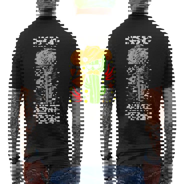 Nacho Average Texan Burrito ベジタリアン ジャラペーニョ タコス ナチョス メンズTシャツ バックプリント