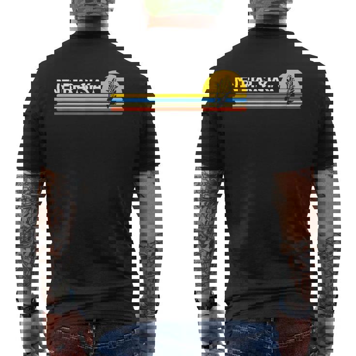 Nebraskaouvenirsintage Retro メンズTシャツ バックプリント