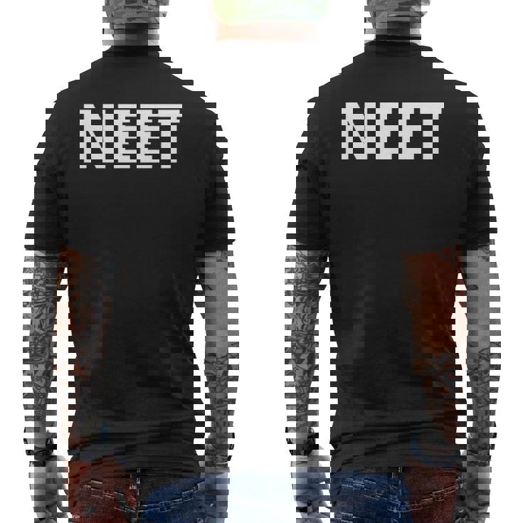 Neet 教育や雇用や訓練ではありません 長袖tシャツ メンズTシャツ バックプリント