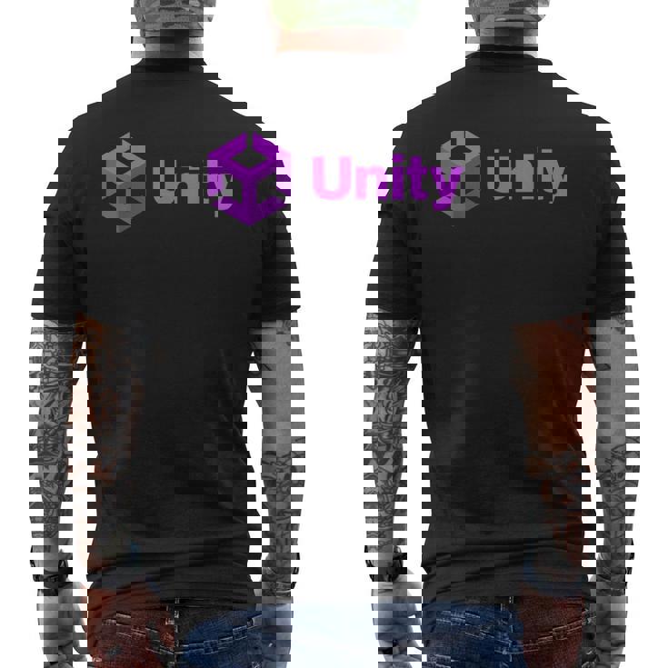 Nerdy Unity コンピュータープログラマー プログラム 数学 教師 オタク メンズTシャツ バックプリント