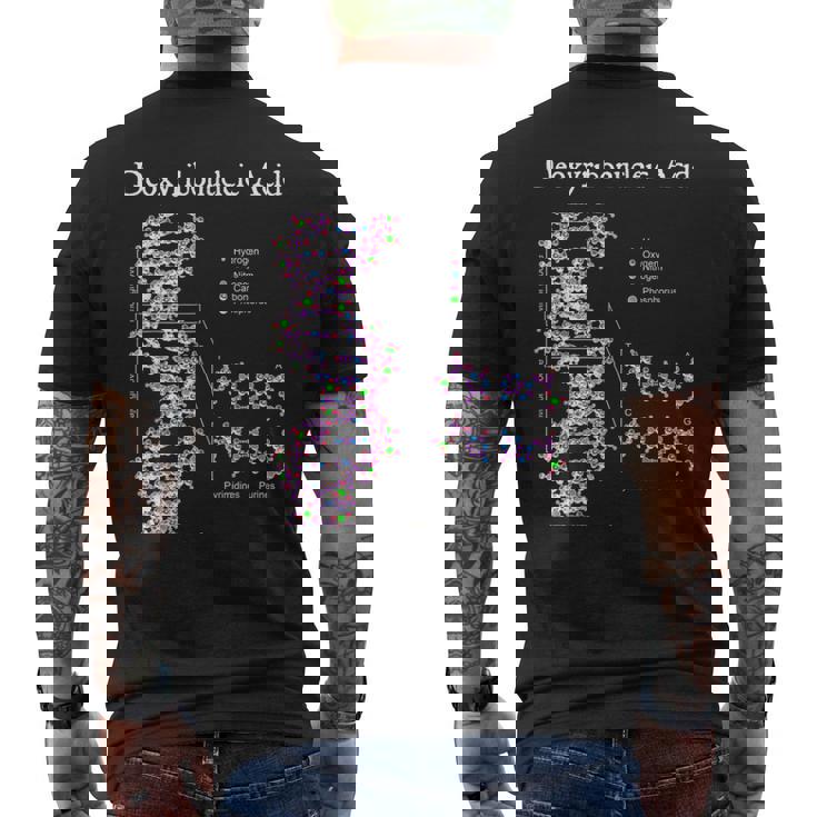 Nerdyintage Dna 遺伝学 化学 生物学 科学の先生 メンズTシャツ バックプリント