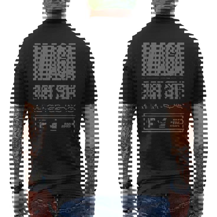 NewDark Maga イベントスタッフパス ダークmaga ブラックアウト Dark Maga メンズTシャツ バックプリント