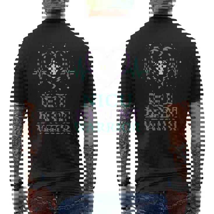 Nicu 親プライド 未熟戦士 新生児強さの旅 メンズTシャツ バックプリント