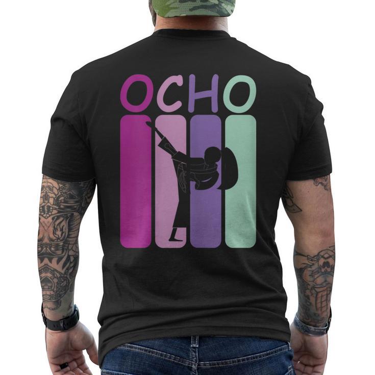 Niños 8 Cumpleaños Regalo De Karate Retro Chicas Camiseta Hombre Estampado Espalda