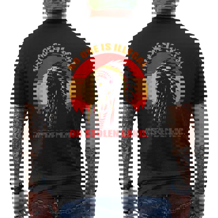 No One Is Illega、Ontolen Land、 メンズTシャツ バックプリント