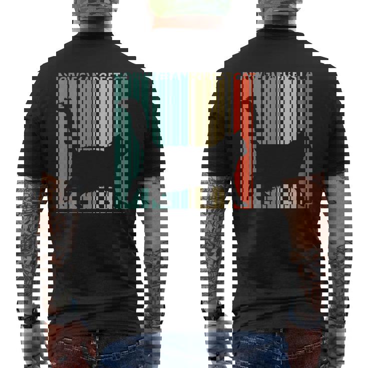 Norwegian Forest Cat ノルウェージャンフォレストキャット メンズTシャツ バックプリント