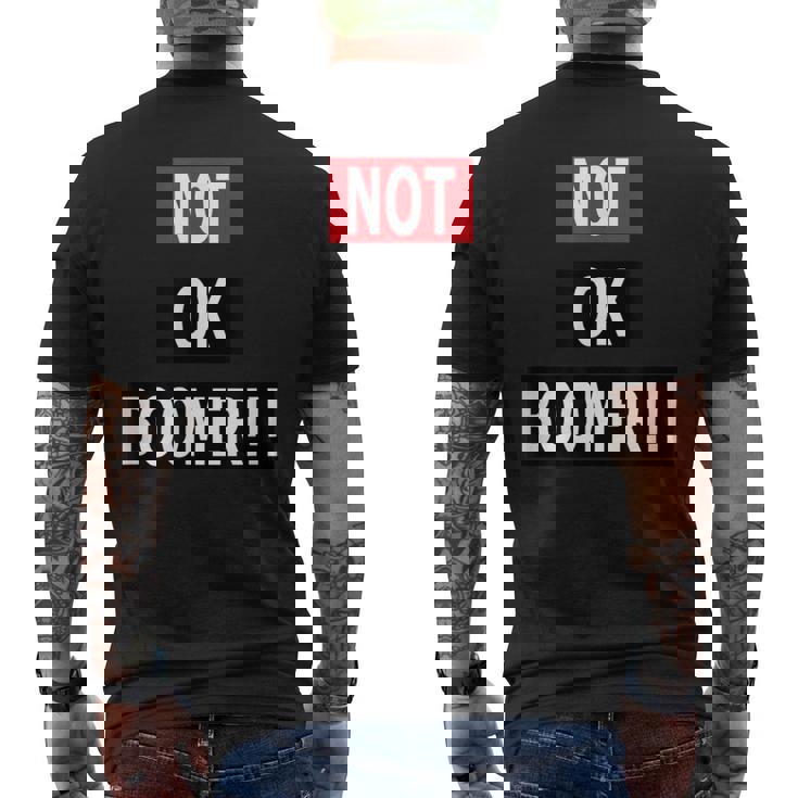 Not Ok Boomer メンズTシャツ バックプリント