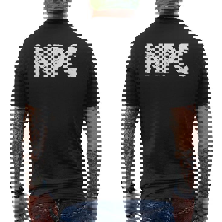 Npc Larp ラーピング メンズTシャツ バックプリント