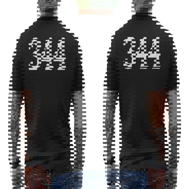 Number 344 、 Jerseyports Birthday メンズTシャツ バックプリント