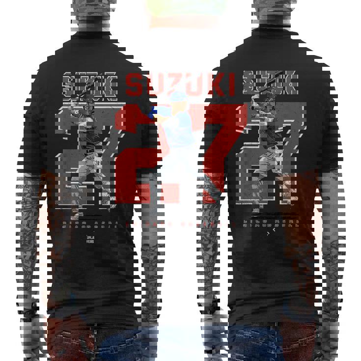 Number And Portraiteiyauzuki Chicago Mlbpa メンズTシャツ バックプリント