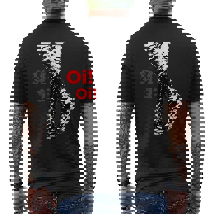 Oi Oi Oikinhead、Ska、ストリートパンク、ハードコアパンク メンズTシャツ バックプリント
