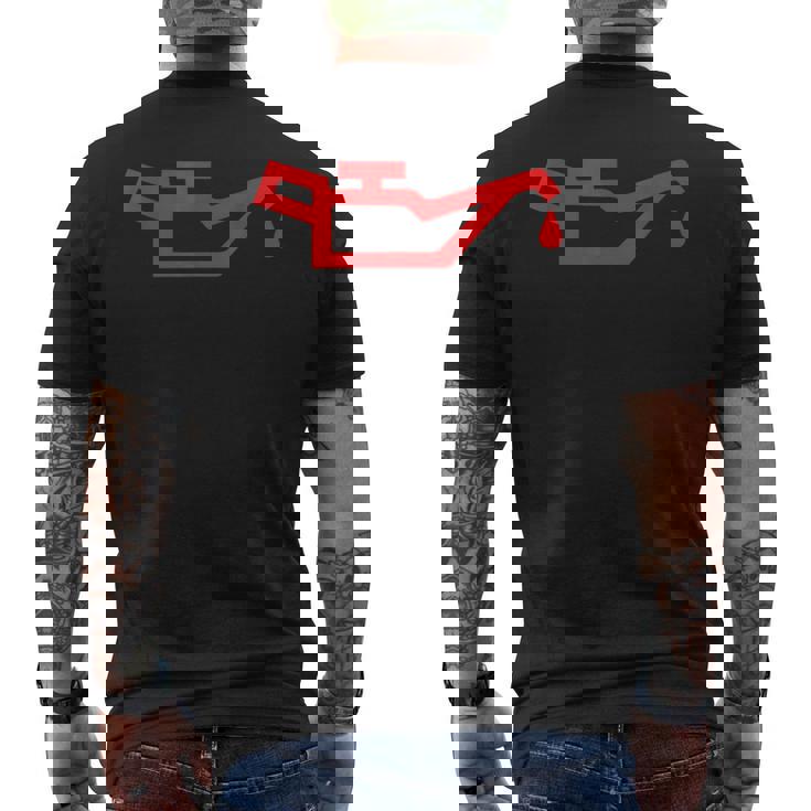 Oil Pressureymbol メンズTシャツ バックプリント