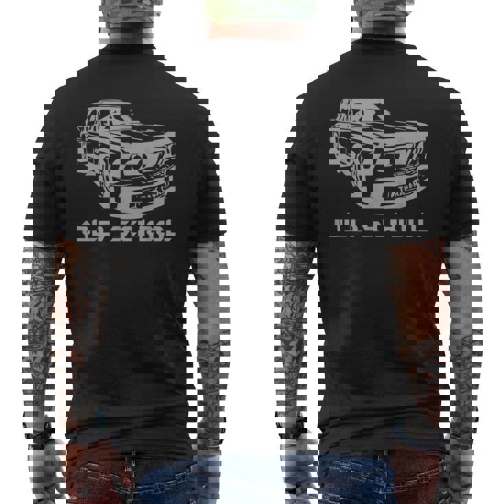 Oldchool Auto Racing カーギア モータースポーツ メンズTシャツ バックプリント