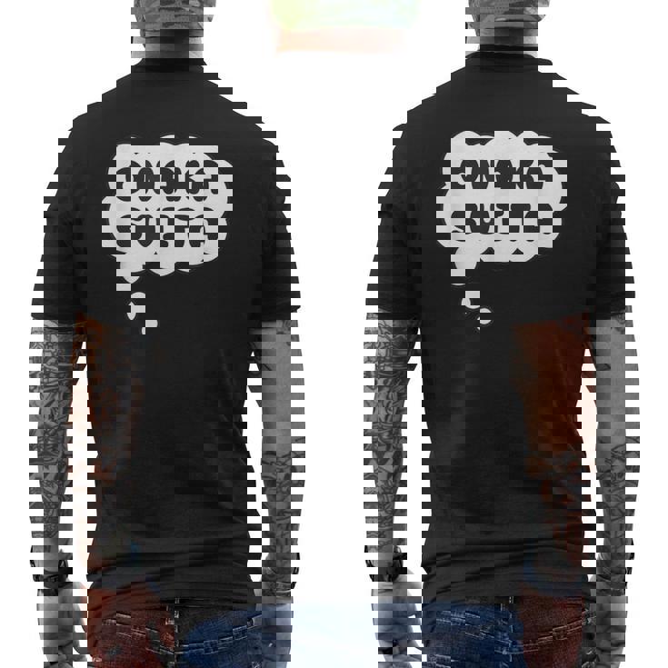 Onakauita《おなかすいた》お腹空いた【英語 文字】ポップ かわいい 面白い デザイン メンズTシャツ バックプリント