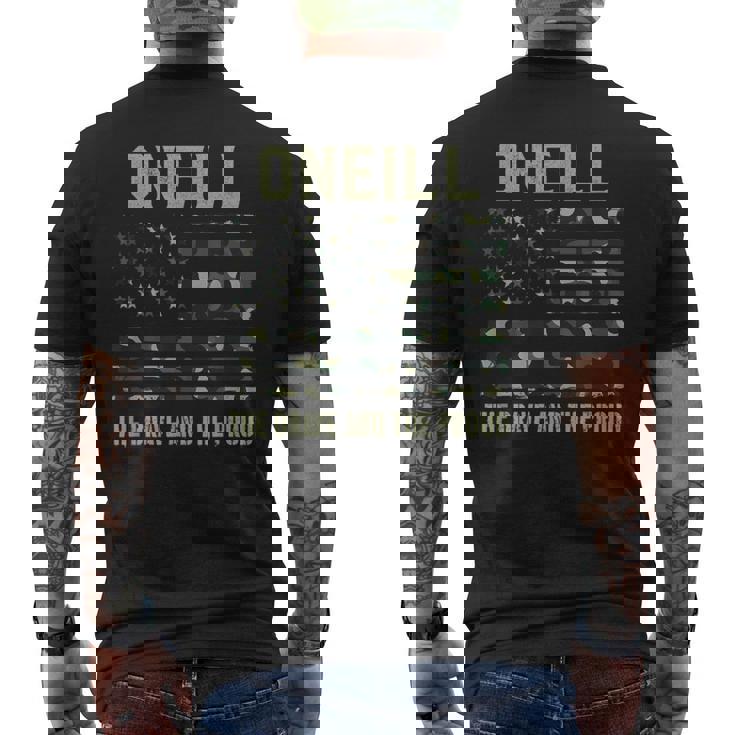 Oneill 姓 姓 迷彩 アメリカ国旗 メンズTシャツ バックプリント