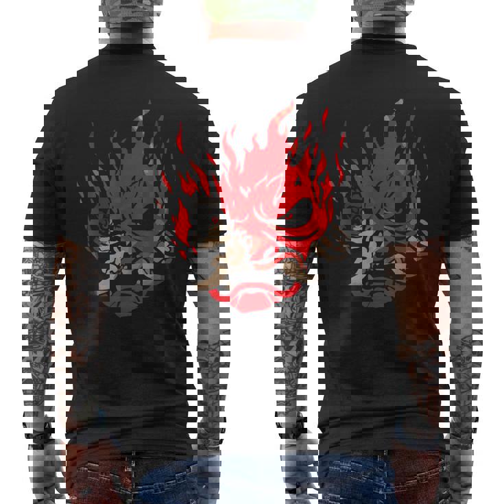 Onicyborg Cyberpunk メンズTシャツ バックプリント