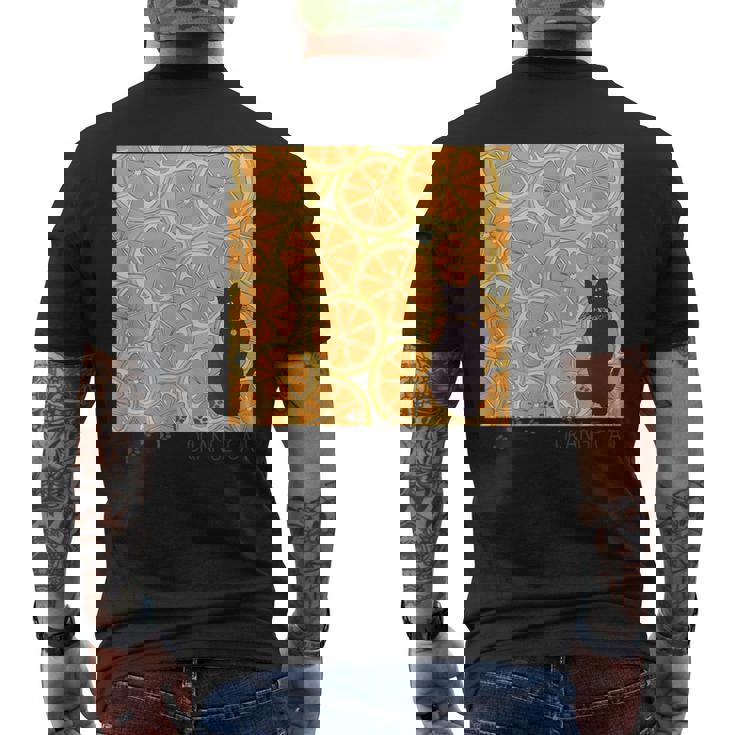 Orange Cat メンズTシャツ バックプリント