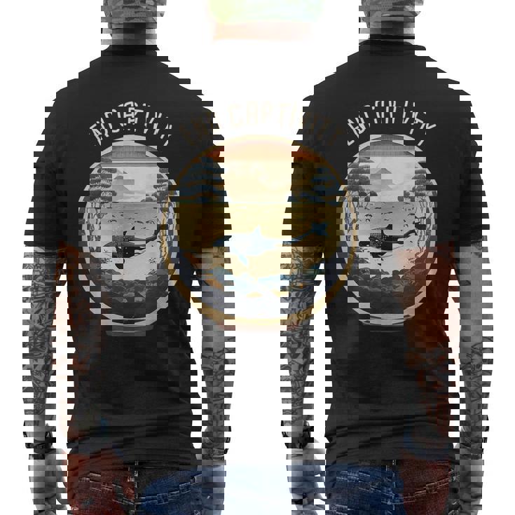 Orca End Captive Free The Orcas 海洋保護活動家 メンズTシャツ バックプリント