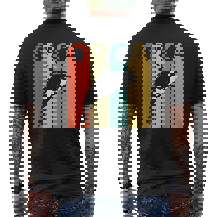 Orca シャチ 動物 メンズTシャツ バックプリント