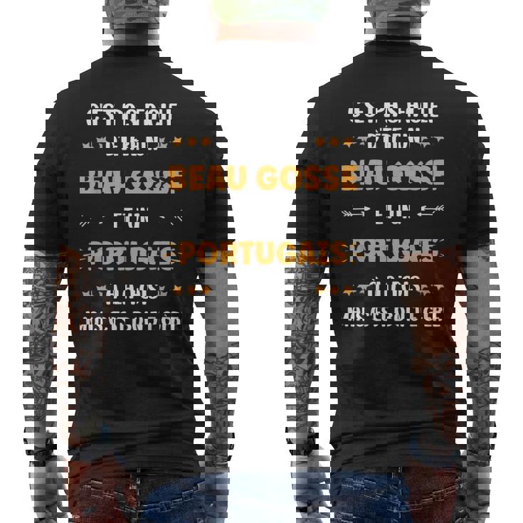 Origine Portugaluper Portugais Beau Gosse Humour Portugais T-shirt imprimé au dos