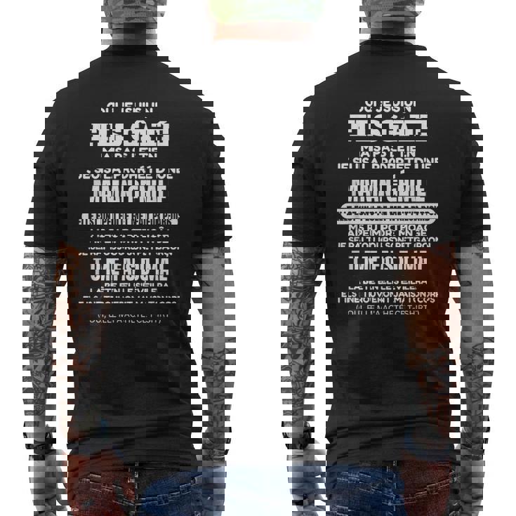 Oui Jeuis Un Fils Gâté Mais Pas Le Tien T-shirt imprimé au dos