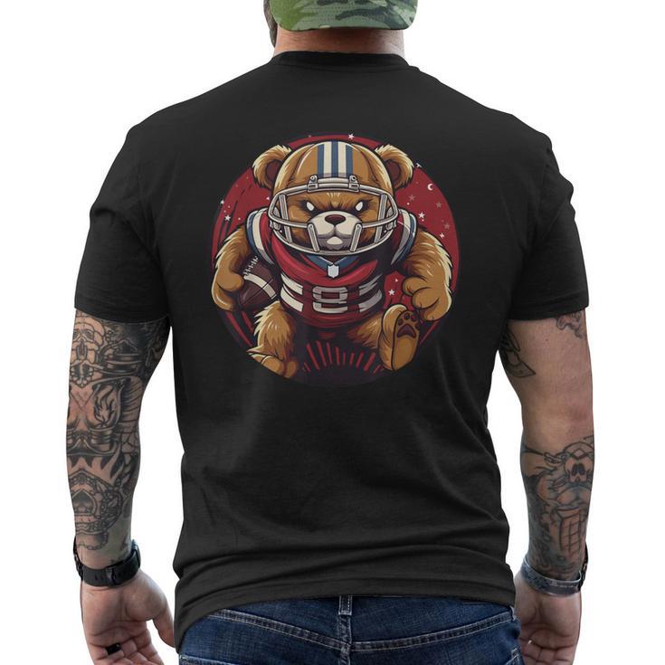 Ours En Peluche Amusant En Tenue De Football Américain T-shirt imprimé au dos