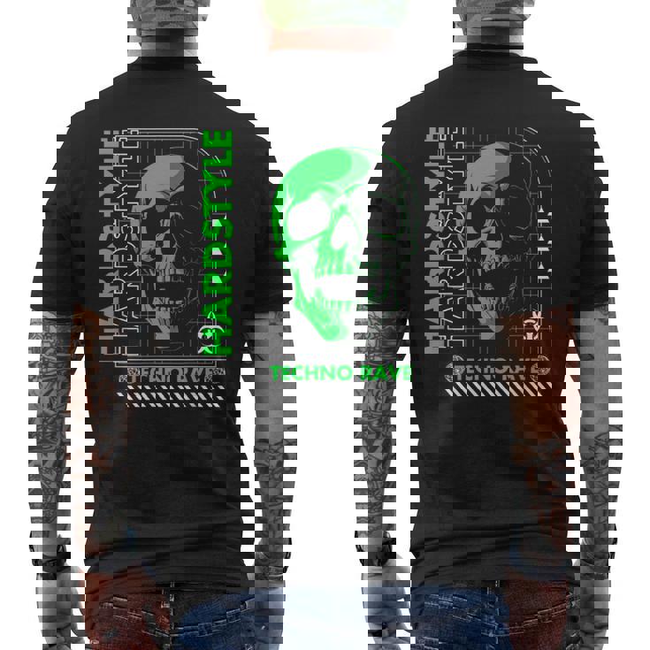 Outfit Rave Hardstyle Cráneoerde Retro Camiseta Hombre Estampado Espalda