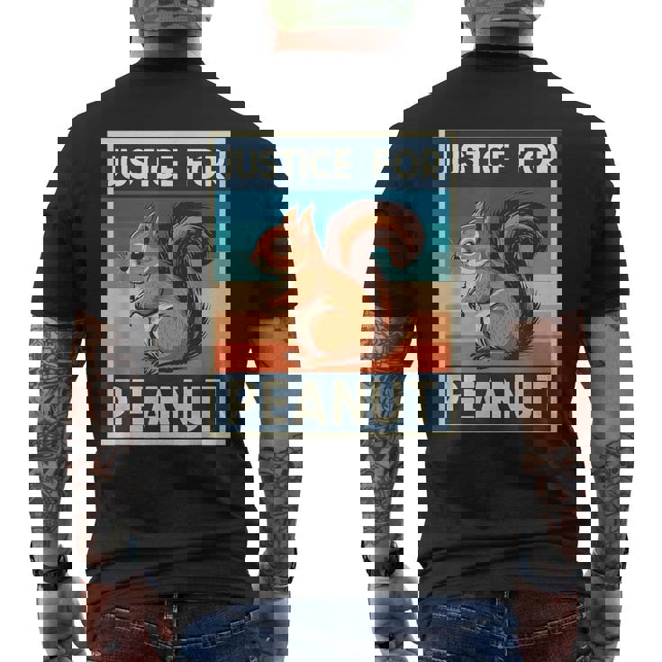 P'nut Pnutリスtシャツ ジャスティス ピーナッツザリス メンズTシャツ バックプリント