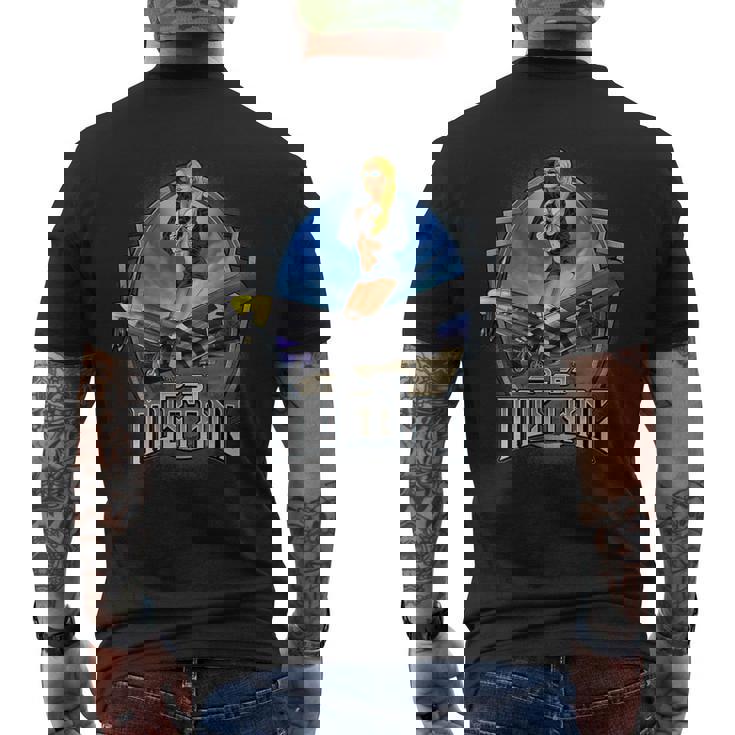 P-51 ムスタング 北米航空ビンテージファイター メンズTシャツ バックプリント