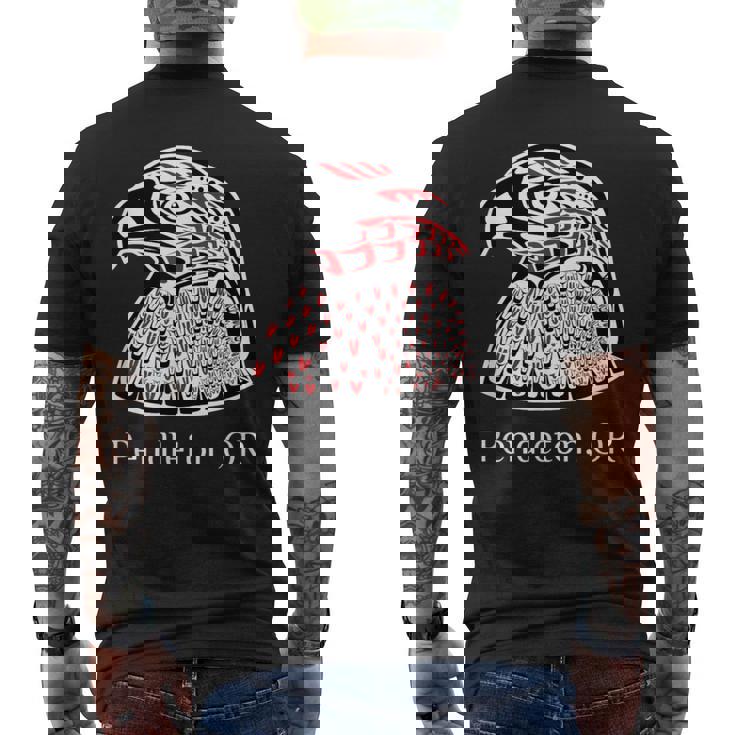 Pacific Nw ネイティブアメリカン インディアン イーグル ペンドルトン Or メンズTシャツ バックプリント