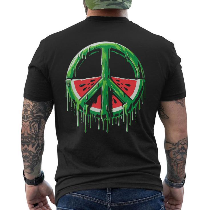 Palestine Watermelon Palestine Peace Watermelon Palestine Camiseta Hombre Estampado Espalda