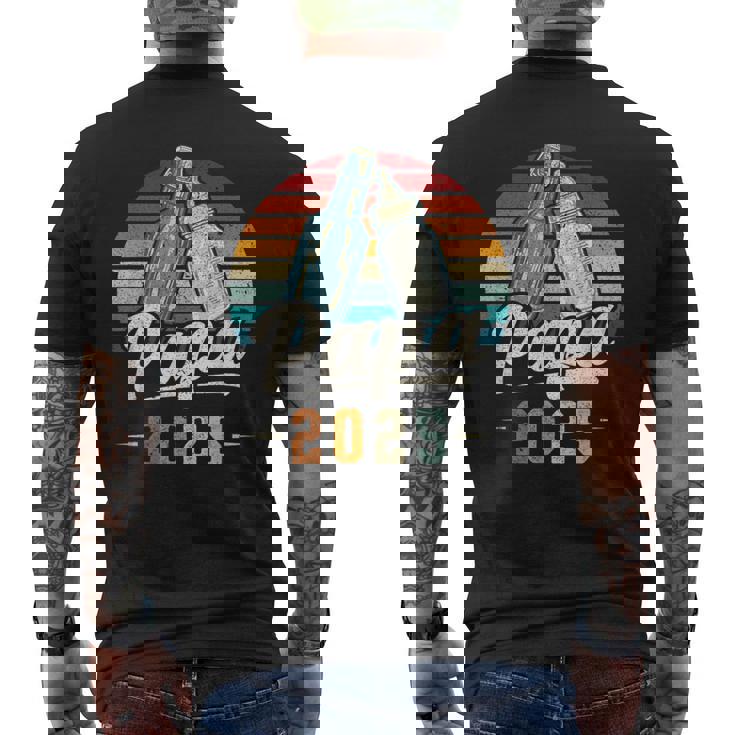 Papa 2025 年、新しいパパ、赤ちゃん発表 メンズTシャツ バックプリント